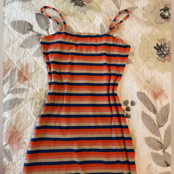 Colorful Stripped Bodycon Dress - Picture 2 of 7